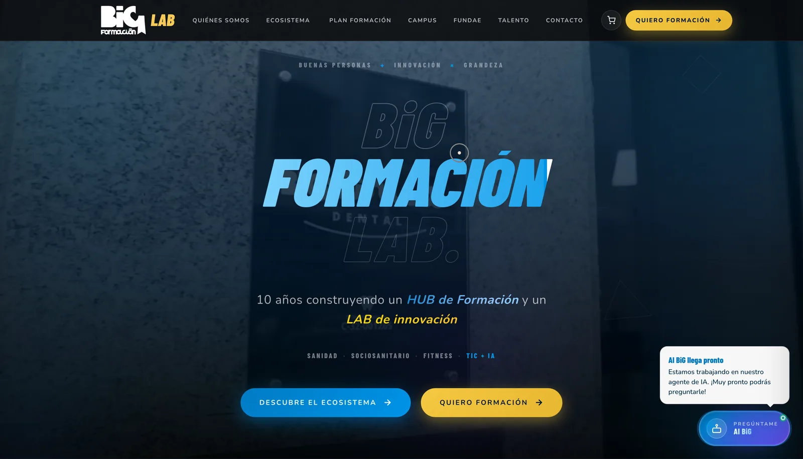 Captura de Big Formación
